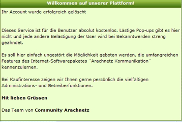 Profildaten &auml;ndern / Account l&ouml;schen